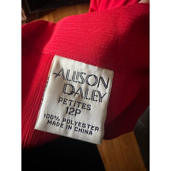 Allison Daley Red Shirt & Pant Set – Petite 12P - Picture 7 of 8